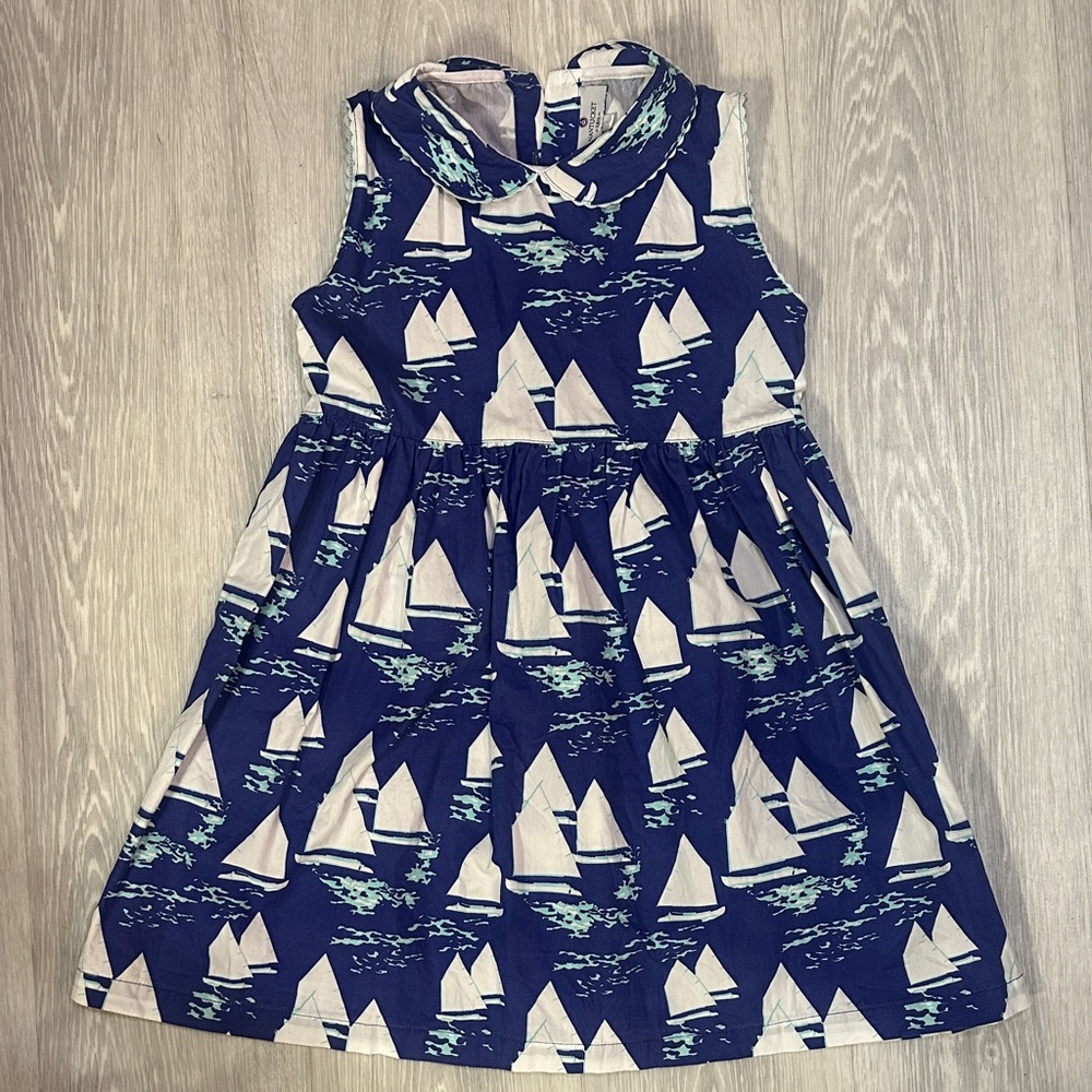 Nantucket Kids Nautical Sailboat Print Dress (like new)